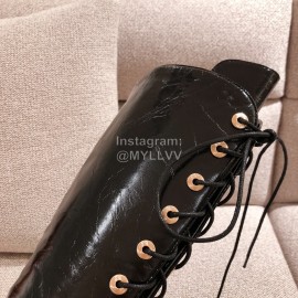Chanel Black Cowhide High Heeled Boots