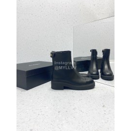 Chanel Autumn Winter Leather Boots For Women Black