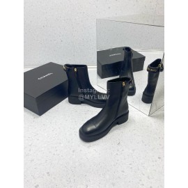 Chanel Autumn Winter Leather Boots For Women Black