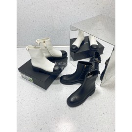 Chanel Autumn Winter Leather Boots For Women Black