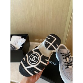 Chanel Autumn Winter Mesh Sneakers For Women Light Gray
