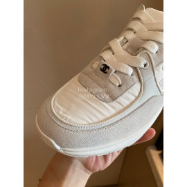 Chanel Autumn Winter Lace Up Sneakers For Women