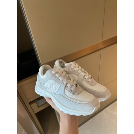 Chanel Autumn Winter Lace Up Sneakers For Women