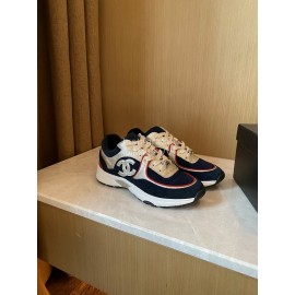 Chanel Autumn Winter Lace Up Casual Sneakers For Women