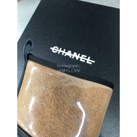 Chanel Warm Wool Waterproof Tpu Boots For Women Brown