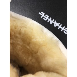 Chanel Warm Wool Waterproof Tpu Boots For Women White