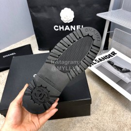 Chanel Winter Cowhide Chelsea Short Boots For Women White