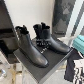 Chanel Black Cowhide Short Boots For Women 