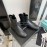 Chanel Black Cowhide Short Boots For Women 