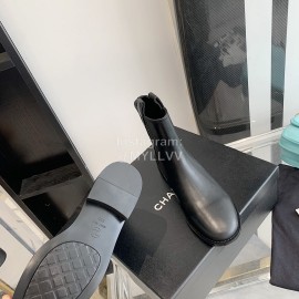 Chanel Black Cowhide Short Boots For Women 