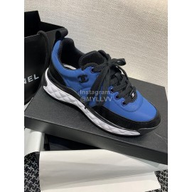 Chanel Down Cotton Lace Up Sneakers For Men And Wo..