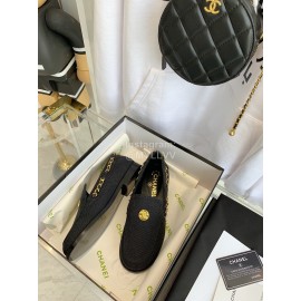 Chanel Fashion Casual Loafers For Women Black