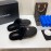 Chanel Winter Wool Slippers For Women Black