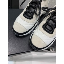 Chanel Mesh Lace Up Sneakers For Men And Women White