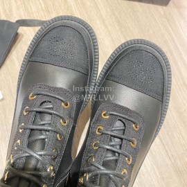 Chanel Autumn Winter New Cowhide High Heeled Martin Boots Black