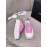 Chanel Casual Thick Soled Canvas Shoes For Women Pink