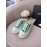 Chanel Casual Thick Soled Canvas Shoes For Women Green