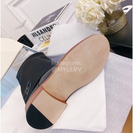 Chanel Winter Elastic Wool Fabric Boots For Women Black