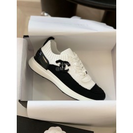 Chanel Autumn And Winter New Knitted Sneakers For Women