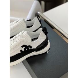 Chanel Autumn And Winter New Knitted Sneakers For Women