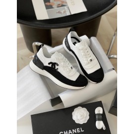 Chanel Autumn And Winter New Knitted Sneakers For Women