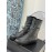 Chanel Autumn And Winter Leather Martin Boots For Women Gray