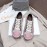 Chloe Fashion Thick Soled Color Matching Casual Shoes For Women Pink 