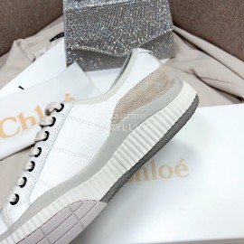 Chloe Fashion Thick Soled Color Matching Casual Shoes For Women White