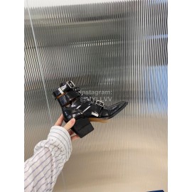 Chloe Fashion Calf High Heeled Boots For Women Black