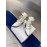 Chloe Fashion Calf High Heeled Boots For Women White