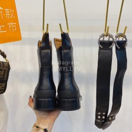 Chloe Autumn Winter New Calf Leather Locomotive Boots For Women