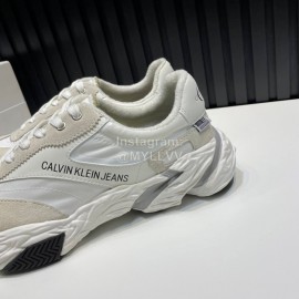Calvin Klein Light Nylon Sneakers For Men And Women Beige