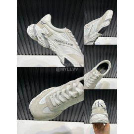 Calvin Klein Light Nylon Sneakers For Men And Women Beige