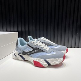 Calvin Klein Light Nylon Sneakers For Men And Women Blue