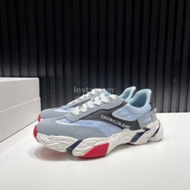 Calvin Klein Light Nylon Sneakers For Men And Women Blue
