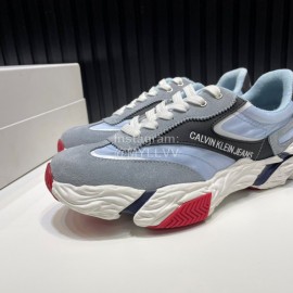 Calvin Klein Light Nylon Sneakers For Men And Women Blue