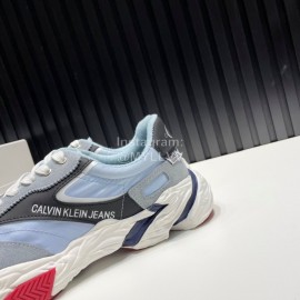 Calvin Klein Light Nylon Sneakers For Men And Women Blue