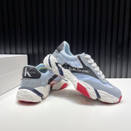 Calvin Klein Light Nylon Sneakers For Men And Women Blue