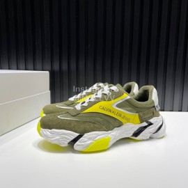 Calvin Klein Light Nylon Sneakers For Men And Women Yellow