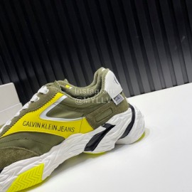 Calvin Klein Light Nylon Sneakers For Men And Women Yellow