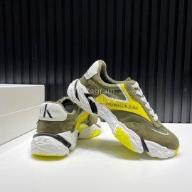 Calvin Klein Light Nylon Sneakers For Men And Women Yellow
