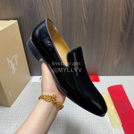 Cl Spring Fashion Patent Leather Casual Shoes For Men