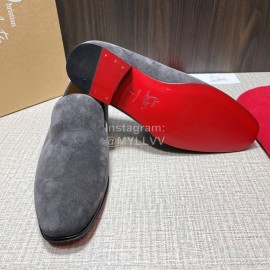 Cl Spring Leather Velvet Casual Shoes For Men Gray