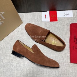 Cl Spring Leather Velvet Casual Shoes For Men Brown