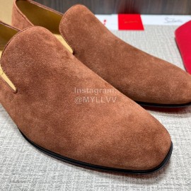 Cl Spring Leather Velvet Casual Shoes For Men Brown