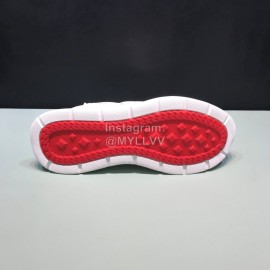 Christian Louboutin Printed Calf Leather Casual Sneakers For Men White