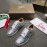Christain Louboutin Fashion Silver Leather Casual Shoes For Men And Women