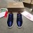 Christain Louboutin Fashion Blue Leather Casual Shoes For Men And Women