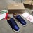 Christain Louboutin Fashion Blue Leather Casual Shoes For Men And Women
