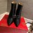 Christain Louboutin Black New Calf High Heeled Boots For Women 